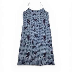 Theory Tile Print Silk Slip Dress XL